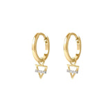 Picture of Luna Rae Solid 9k Gold Earth Element Hoops