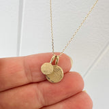 Flat Disc Imprint Pendant