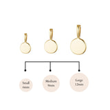 Flat Disc Imprint Pendant