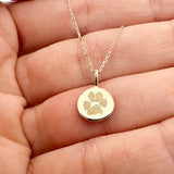 Flat Disc Imprint Pendant