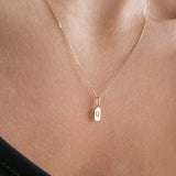 Yellow Gold Letter Q