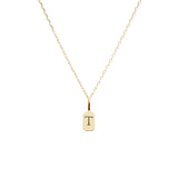 Yellow Gold Letter T