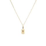 Yellow Gold Letter X