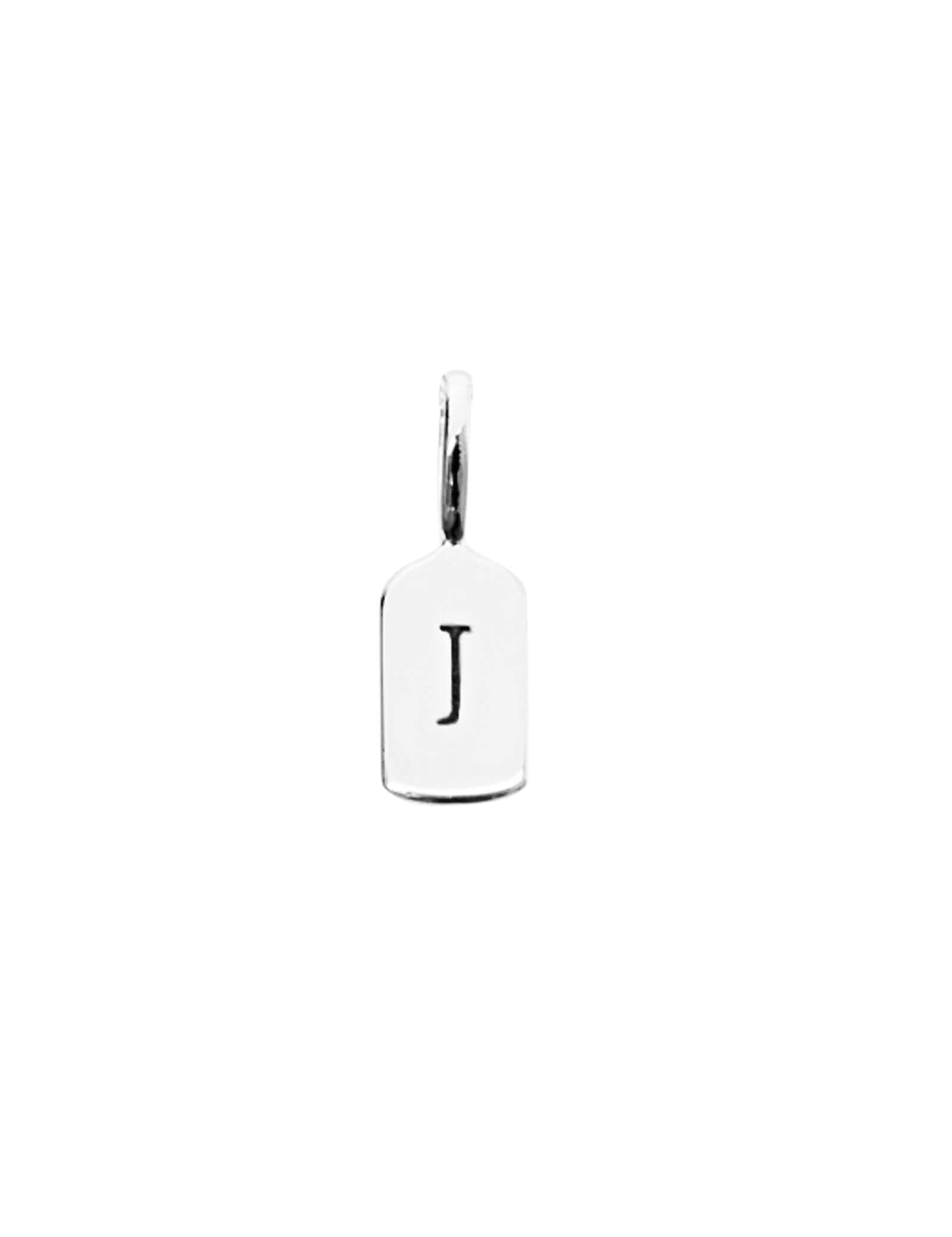 Silver Letter J