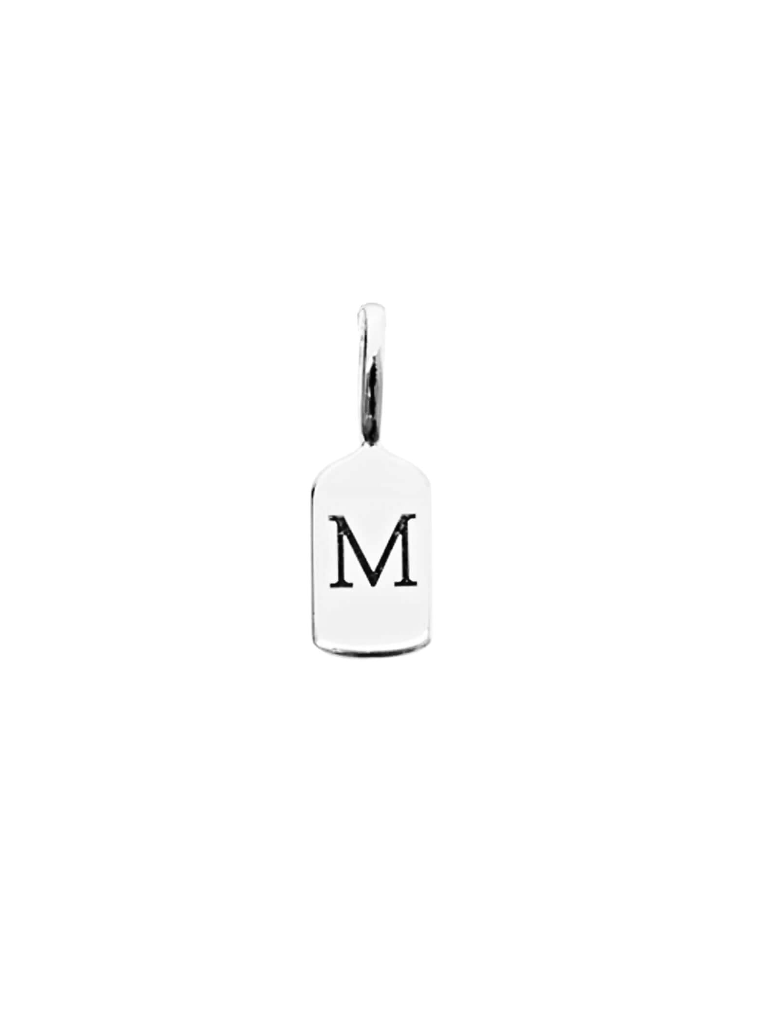 Silver Letter M