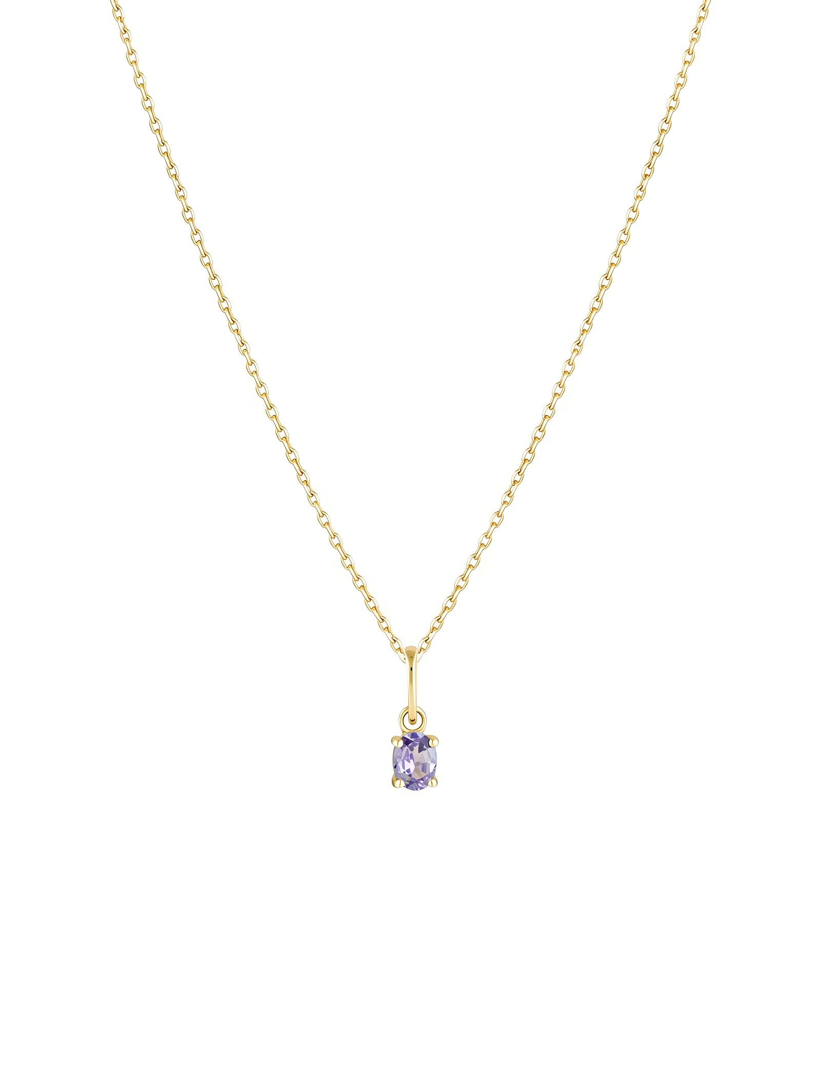 Picture of Luna Rae Solid 9k Gold Tazanite Necklace
