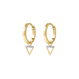 Picture of Luna Rae Solid 9k Gold Water Element Hoops